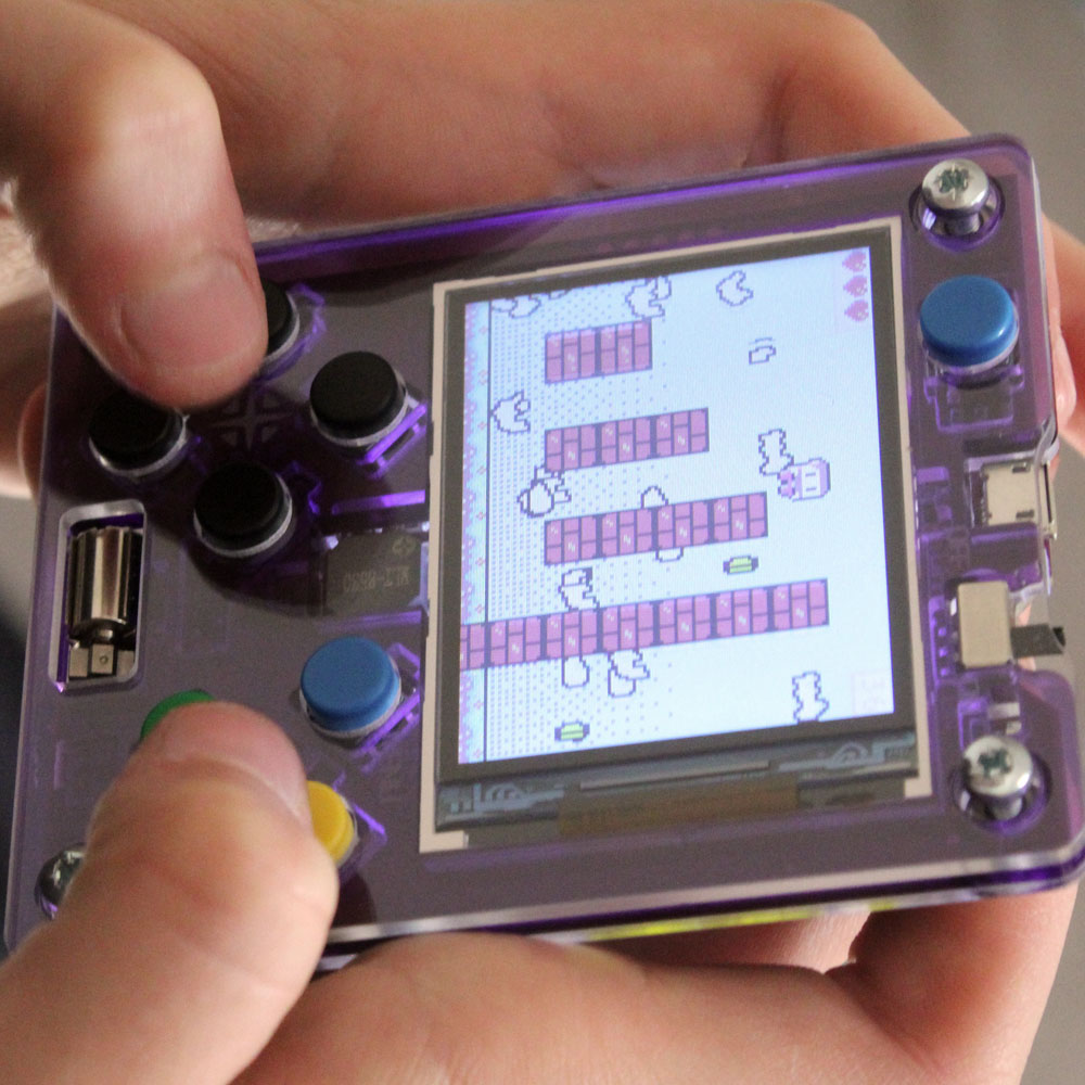 MakeCode Arcade coding handheld with 2.4 inch screen