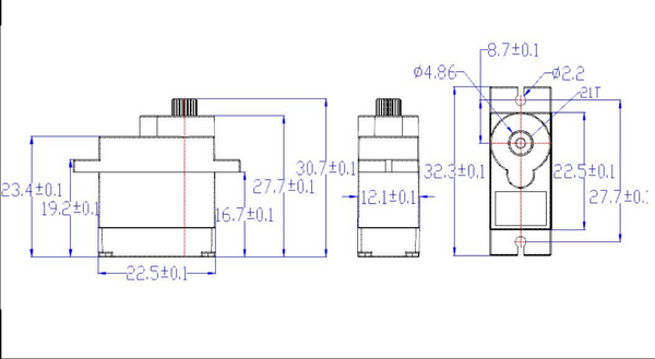 FS90R 360 Degree Continuous Rotation Servo