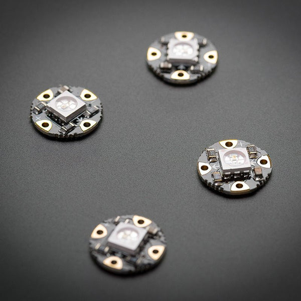 Adafruit FLORA Sewable RGB Smart Neo Pixel version 2 - Pack of 4