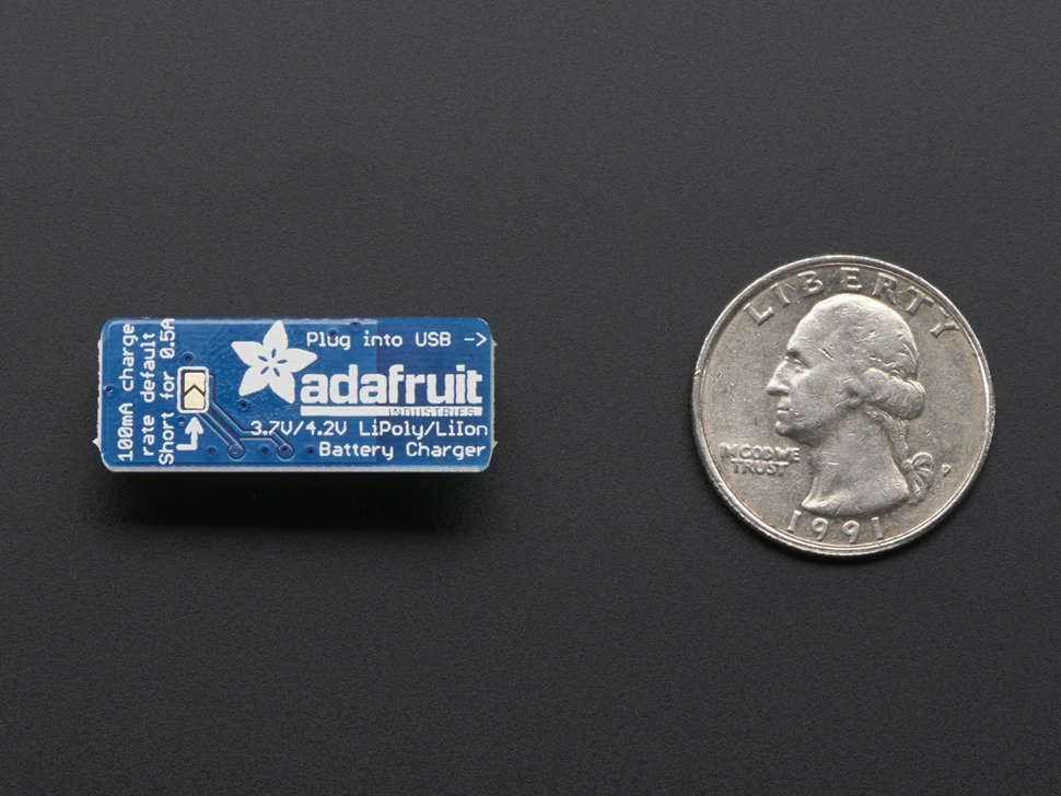 Adafruit Micro Lipo - USB LiIon/LiPoly Charger v1