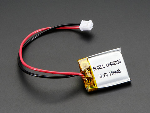 Lithium Ion Polymer Battery - 3.7v 150mAh