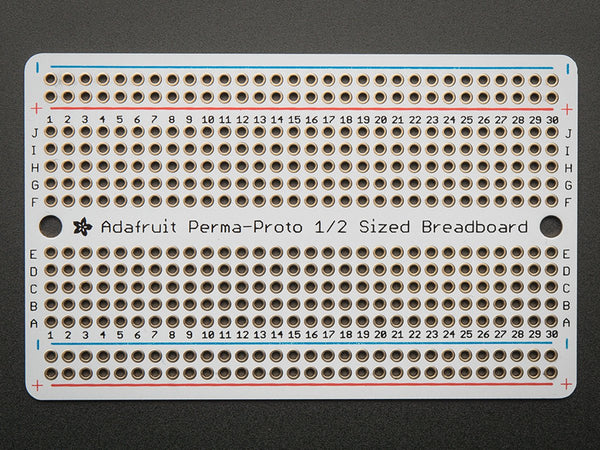 Adafruit Perma-Proto Half-sized Breadboard PCB - Single