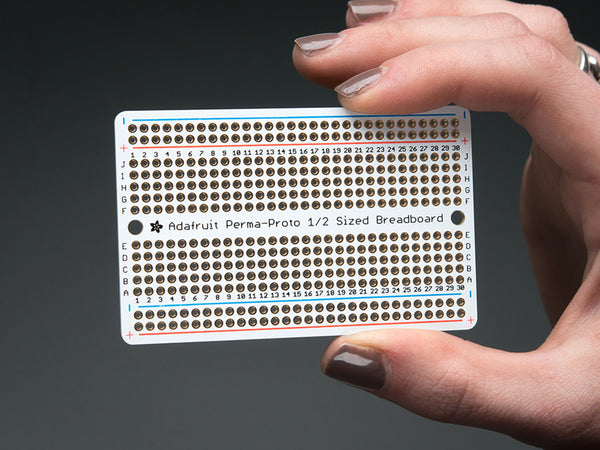 Adafruit Perma-Proto Half-sized Breadboard PCB - Single