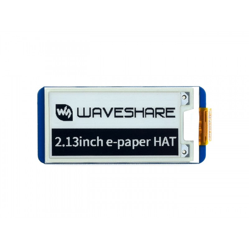 Waveshare 250x122, 2.13inch E-Ink Display HAT For Raspberry Pi, with SPI Interface