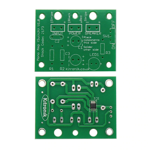 Kitronik Mono Amplifier Kit Version 3.0