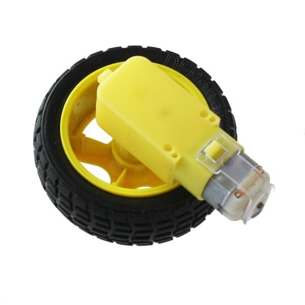 Motor with wheel (available separately) fitted