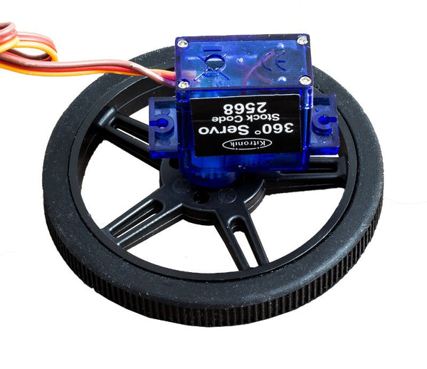 Wheel for FS90R Servo 60mm x 8mm - Single