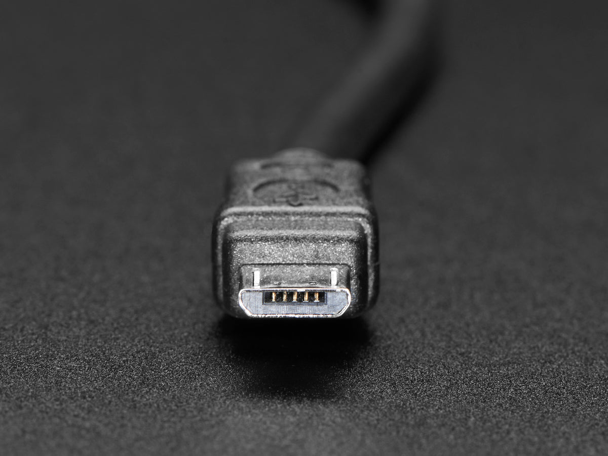 Panel Mount Extension USB Cable - Micro B Male to Micro B Female