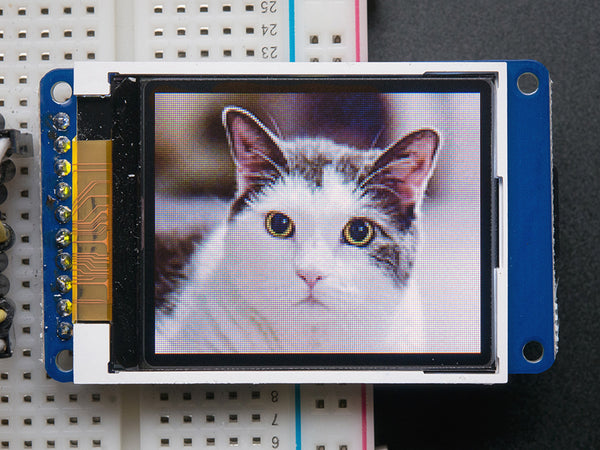 1.8" Color TFT LCD display with MicroSD Card Breakout - ST7735R