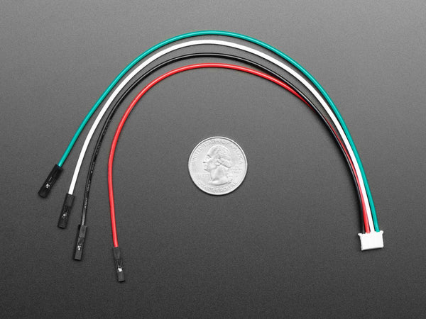 JST PH 4-Pin to Female Socket Cable - I2C STEMMA Cable - 200mm