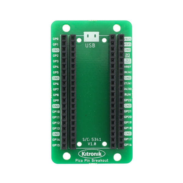 Kitronik Pin Breakout for the Raspberry Pi Pico