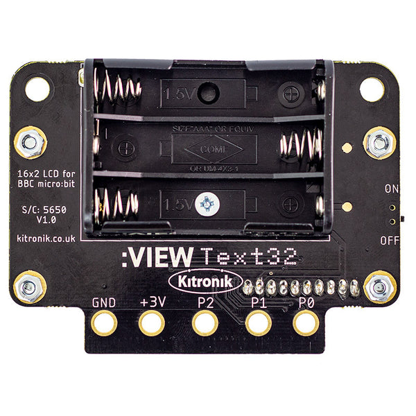 Kitronik :VIEW text32 LCD Screen for the BBC micro bit