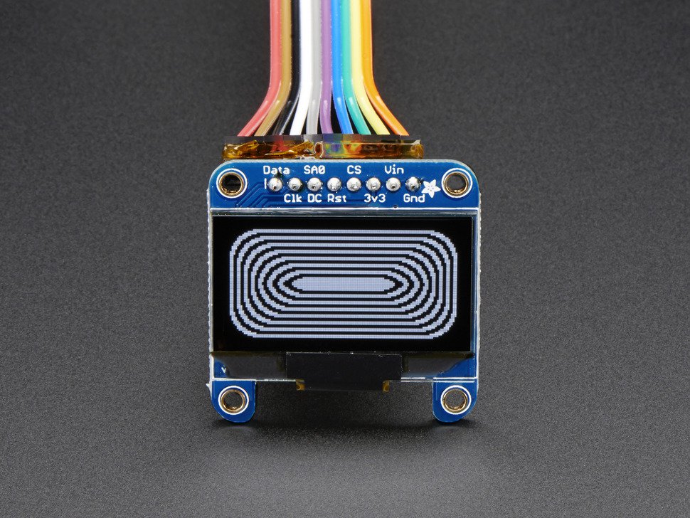 Monochrome 1.3" 128x64 OLED graphic display
