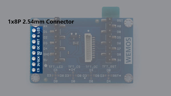 WEMOS TFT 1.4" 128X128 SPI LCD ST7735S