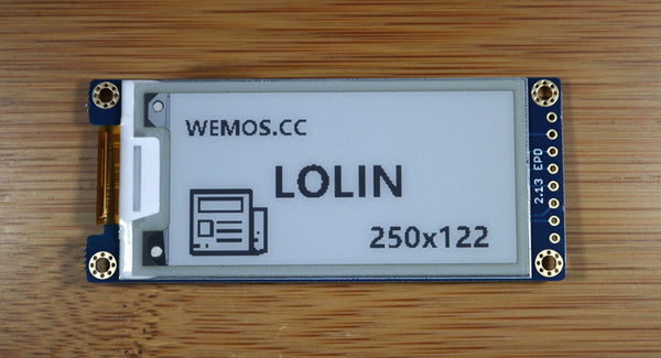 Wemos ePaper 2.13 Shield