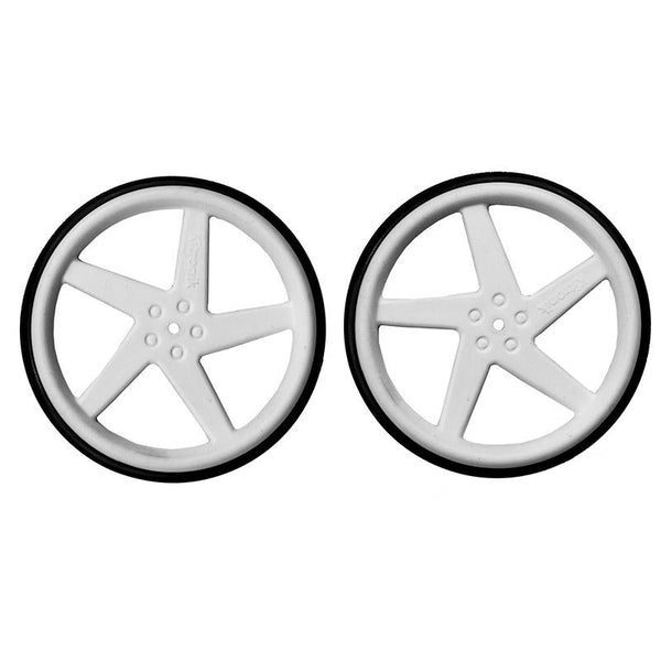 Kitronik White Wheels for fs90r servos - Pair