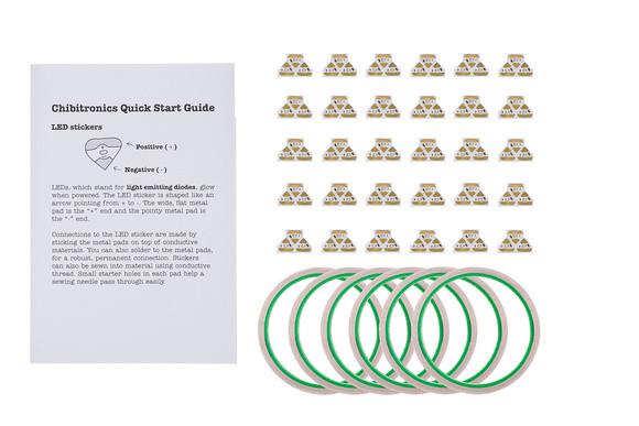 Chibitronics Circuit Stickers (Red, Yellow and Blue) Classroom Pack