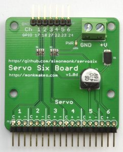 MonkMakes Servo Six Board